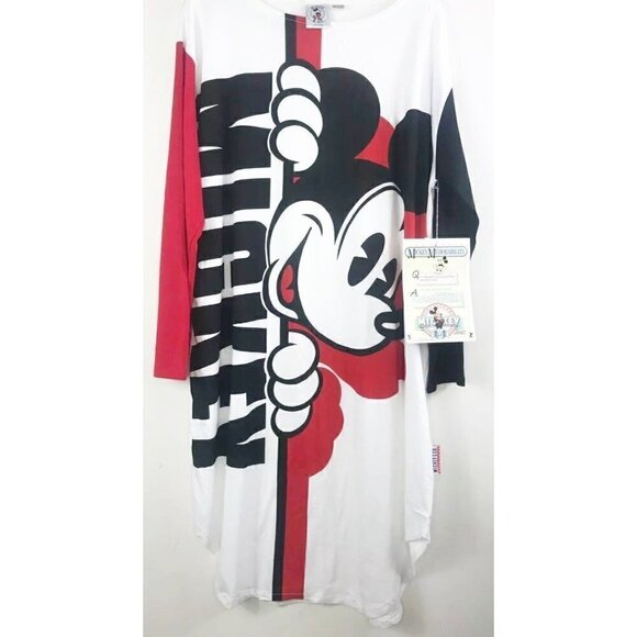 Vintage Mickey Mouse Pajamas Walt Disney J.G Hook Nightgown 1987 one Size Logo - Picture 5 of 10